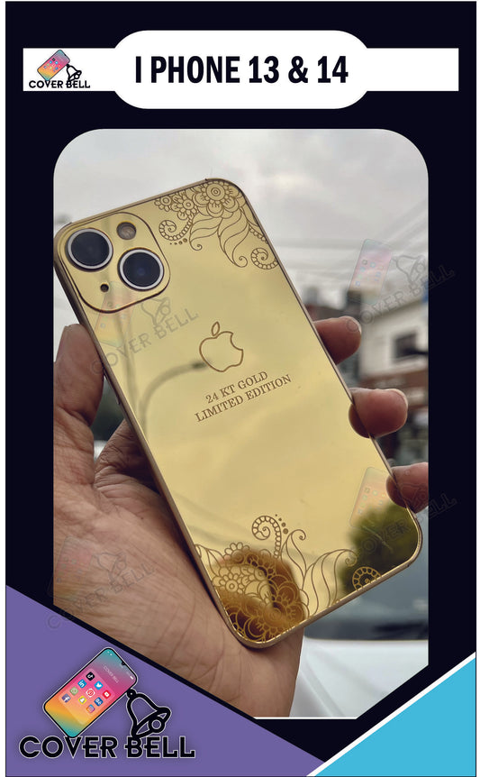 I PHONE 13 AND 14 GOLD BACK PANEL 04