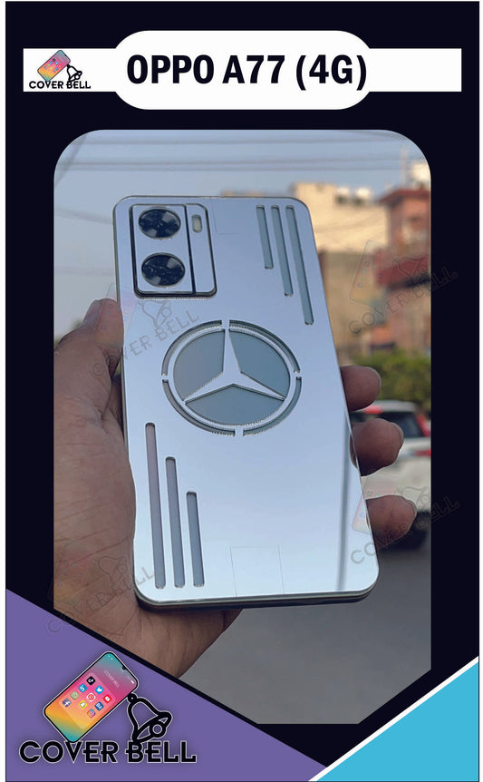 OPPO A77 SILVER MERCEDES BACK GUARD