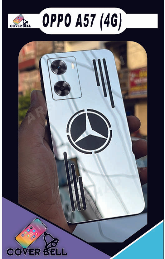 oppo A57  (4G) silver mercedes back guard