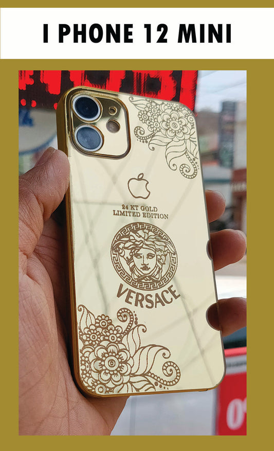 I PHONE 12 MINI GOLD BACK PANEL WITH SKIN