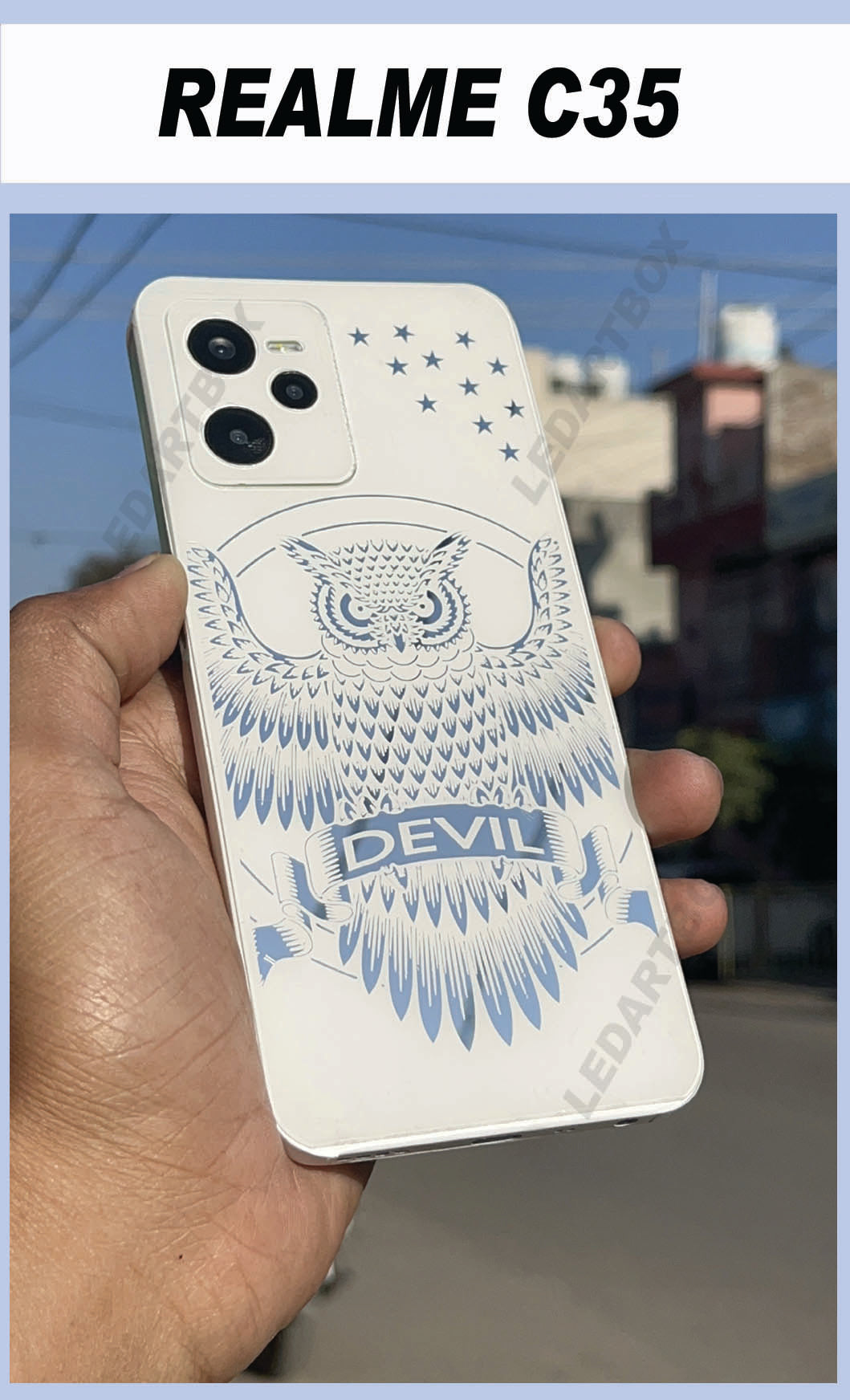 REALME C35 WHITE PANEL WITH SKIN