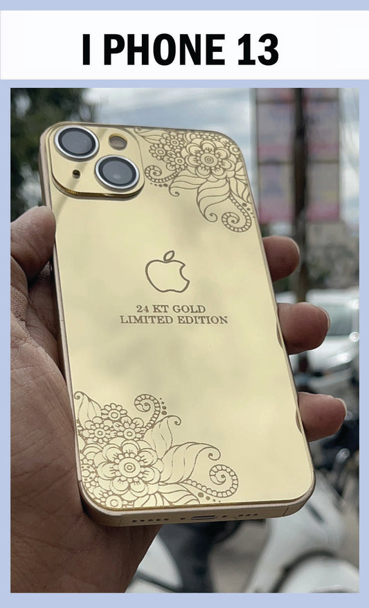 I PHONE 13 GOLD BACK PANEL WITH SKIN