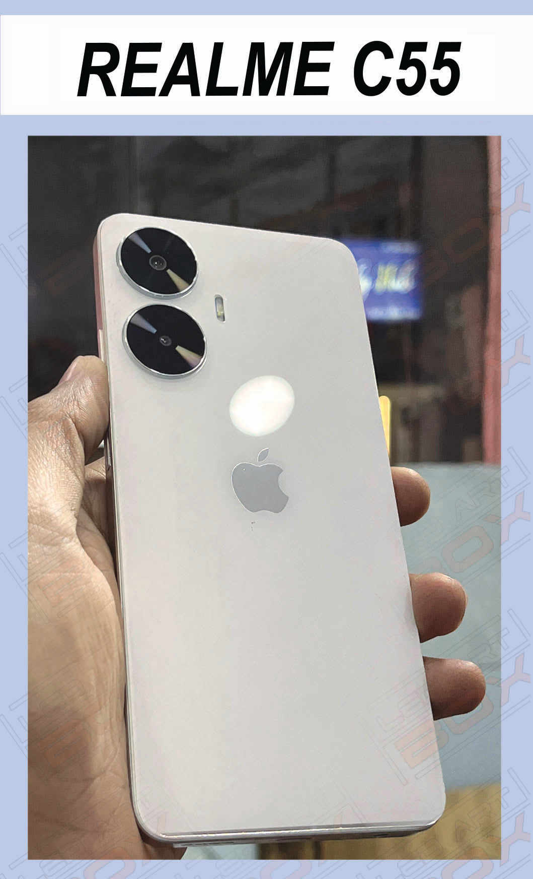 Unaxo Apple iphone Printed Back Cover for Realme C55, Realme C 55
