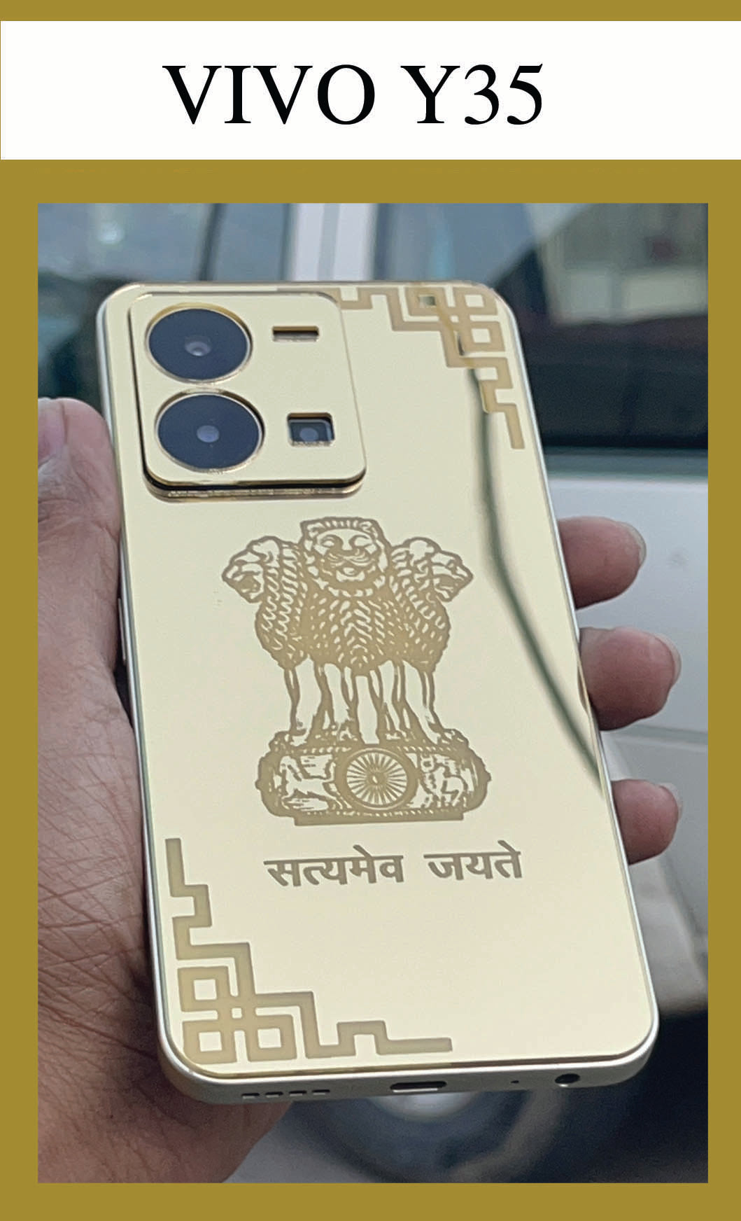 VIVO Y35 GOLD BACK PANEL