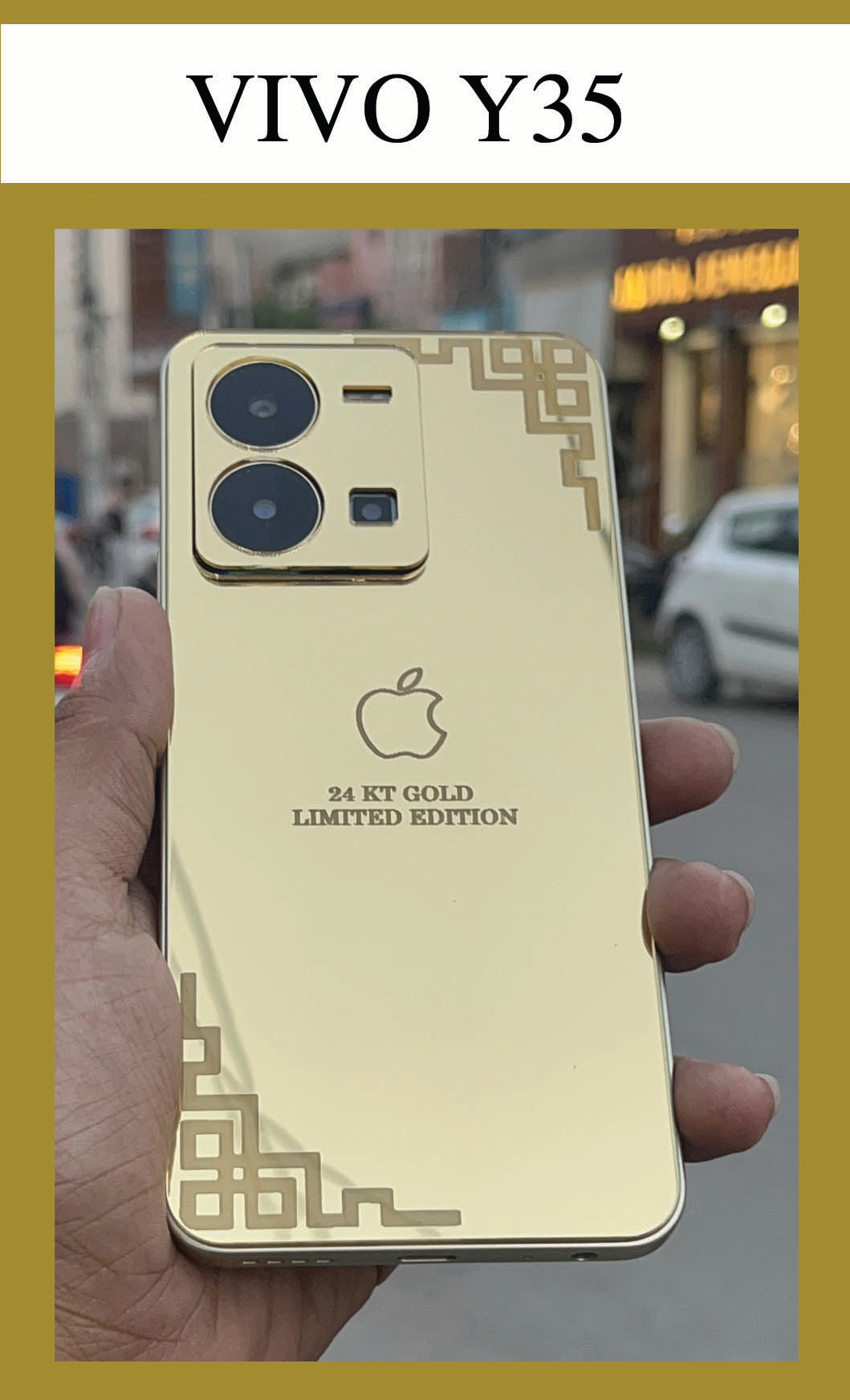 VIVO Y35 GOLD BACK PANEL