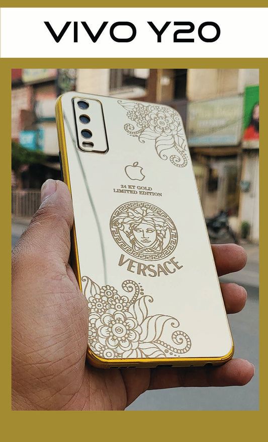 VIVO Y20 GOLD BACK PANEL WITH SKIN